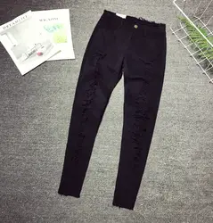Дешевые оптовая продажа 2019 Новый Демисезонный Хит продаж женские модные повседневные Большие размеры джинсовые штаны XC1