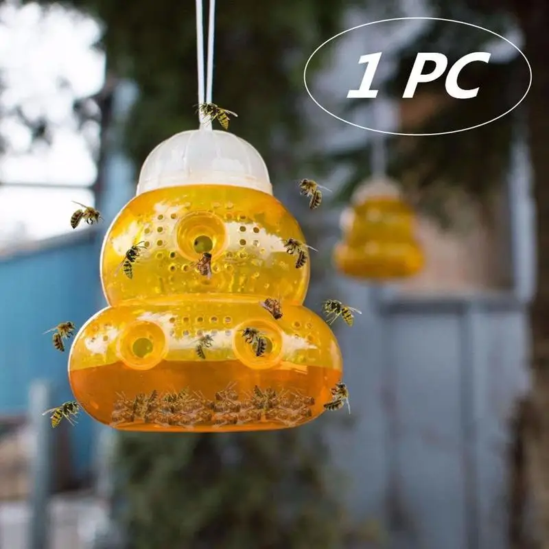 

1Pc Beehive Wasp Trap Hornets Yellow Jackets Wasp Repellent Hornet Trap Bee Catcher Home Garden Wasp Hornet Hanging Traps