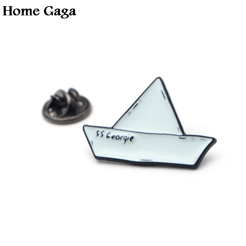 

20pcs/lot Homegaga Stephen King's IT SS Georgie Zinc pins para backpack clothes metal medal badges brooches for bag shirt D0791