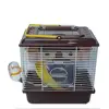 Portable Heighten Single Layer Pet Syrian Hamster Cage with Cover Running Wheel Bowl for Small Habitat Guinea Pigs Mice Habitat