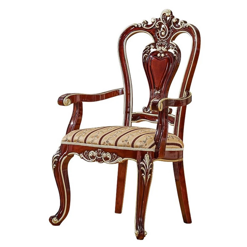 خشب متين الأوروبية نمط النسيج والجلود الطعام الطعام كرسي كرسي القهوة sillas poltrona comedor كرسي stoelen sedie