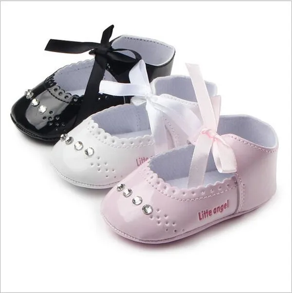 2017 New Newborn Baby Girls Princess Shoes Infants Antislip First Walkers Shoes