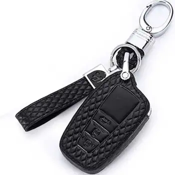 

Leather Car Key Case Cover For Toyota chr Land Cruiser Prado Camry Prius Crown C-HR Fortuner Land Cruiser 200 LC200 Highlander