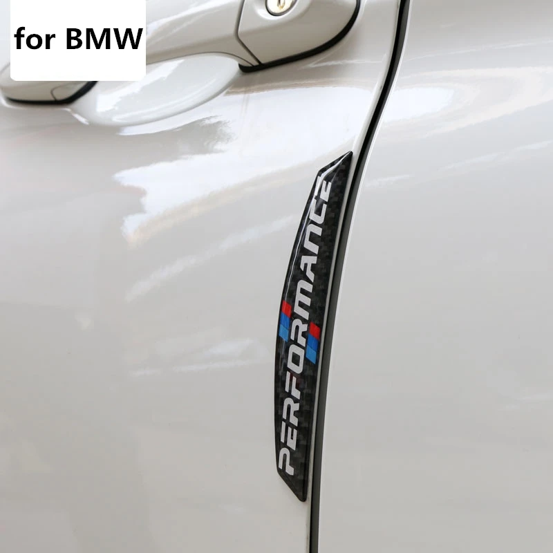 

4pcs Car Door Protector Carbon Fiber Door Side Sticker Car Anti-collision Strips Stickers for BMW M E90 E46 F30 F10 X1 X3 X5 X6