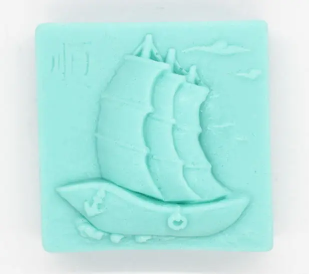 

silicone soap sailing mold handmade soaps mould food grade Smooth sailing shape silicone forms squre soap making mould