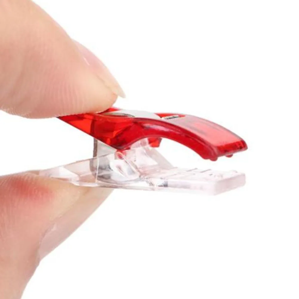 

50PCS PVC Plastic Clips For Patchwork Sewing DIY Crafts Quilting Patchwork Clip