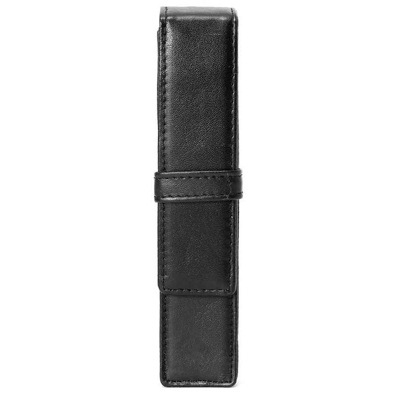 Kicute 1 шт. специальная Стильная черная ручка или роликовый шариковый фонтан кожаный чехол для ручки только для одной сумка для хранения ручек офисные деловые люди