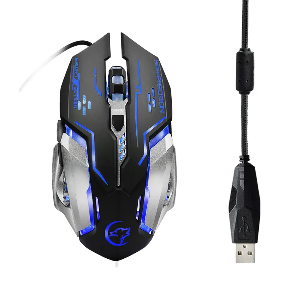 

G815 Super Quiet Wired Colorful Mouse Exquisite Appearance 3200DPI Laptop Notebook Computer Wired Optical Mouse High Quality