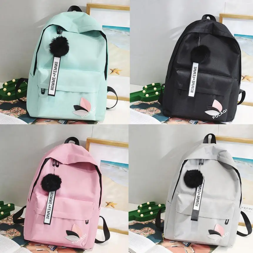 

Maison Fabre new Fashion Neutral Backpack Bag Shoulder Canvas School Girls Boy bag Black mochila drop shipping August 7