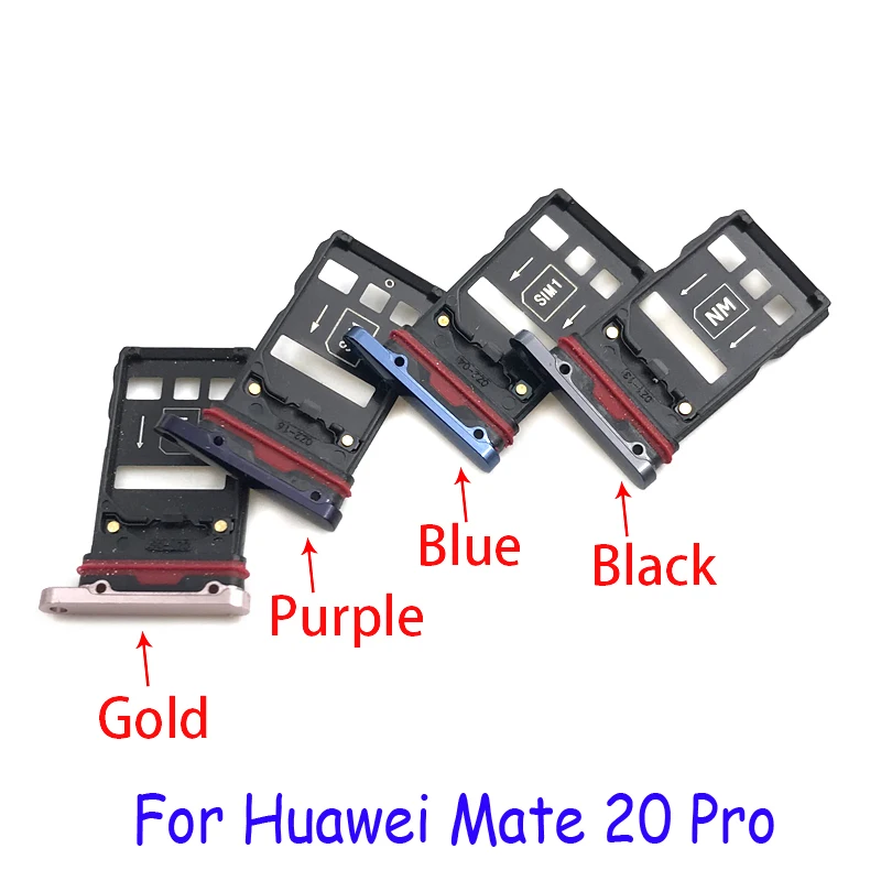 

5 pcs/lot New For Huawei Mate 20 Lite Pro X 20X Micro Nano SIM Card Holder Tray Slot Holder Adapter Socket Replacement Parts