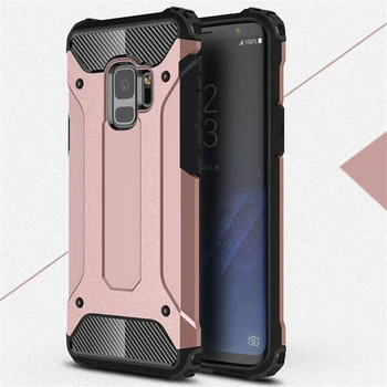 

500pcs Tough Armor Hybrid PC Cover For Samsung S10 5G E S9 S8 Plus Note 10 10+ 9 8 Soft Silicone Daul Rugged Anti-knock Cases