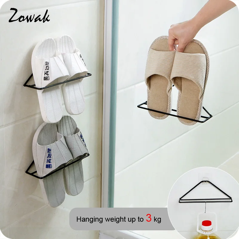 Home Shoe Shelf Iron Wall Mounted Shoes Rack Stand Bathroom Over Door