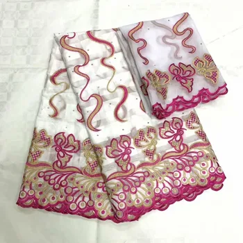 

Dubai 100% African Lace Fabric 2019 High Quality Lace Cotton Lace Fabric Swiss Voile Lace In Switzerland Materia dress l15-23