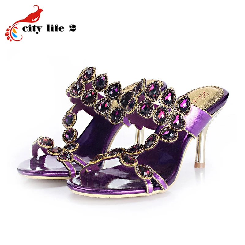 Rhinestone Pumps For font b Women b font 2015 New Sexy Stiletto Heel Shoes font b