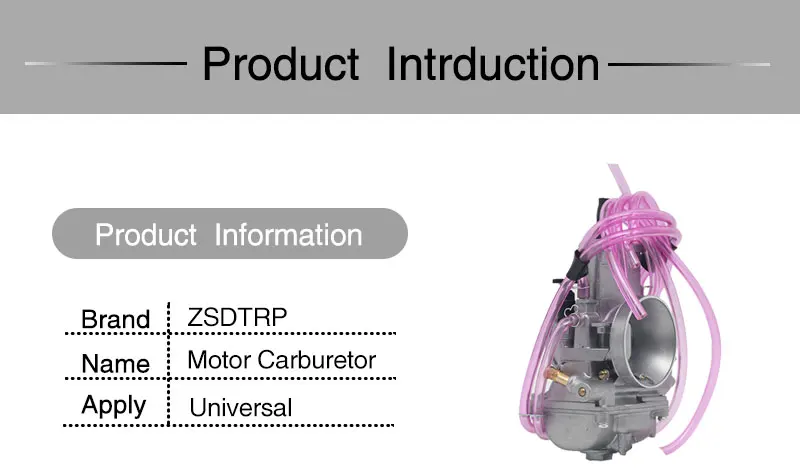 ZS MOTOS PWM 38 мм карбюратор для мотогонок скутеры Dirt Bike ATV jet TRX250R гоночный карбюратор для KEIHIN