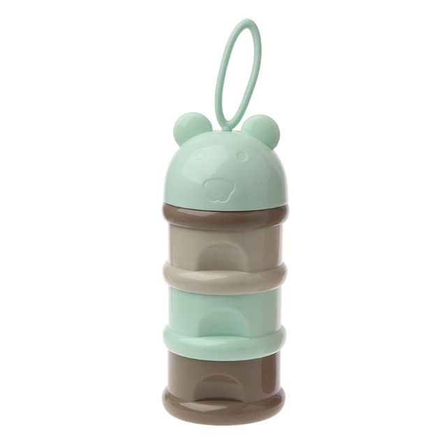 layers Bear Style Portable Baby Food Storage Box Essential Cereal Cartoon Infant Milk Powder Box Toddle Snacks Container
