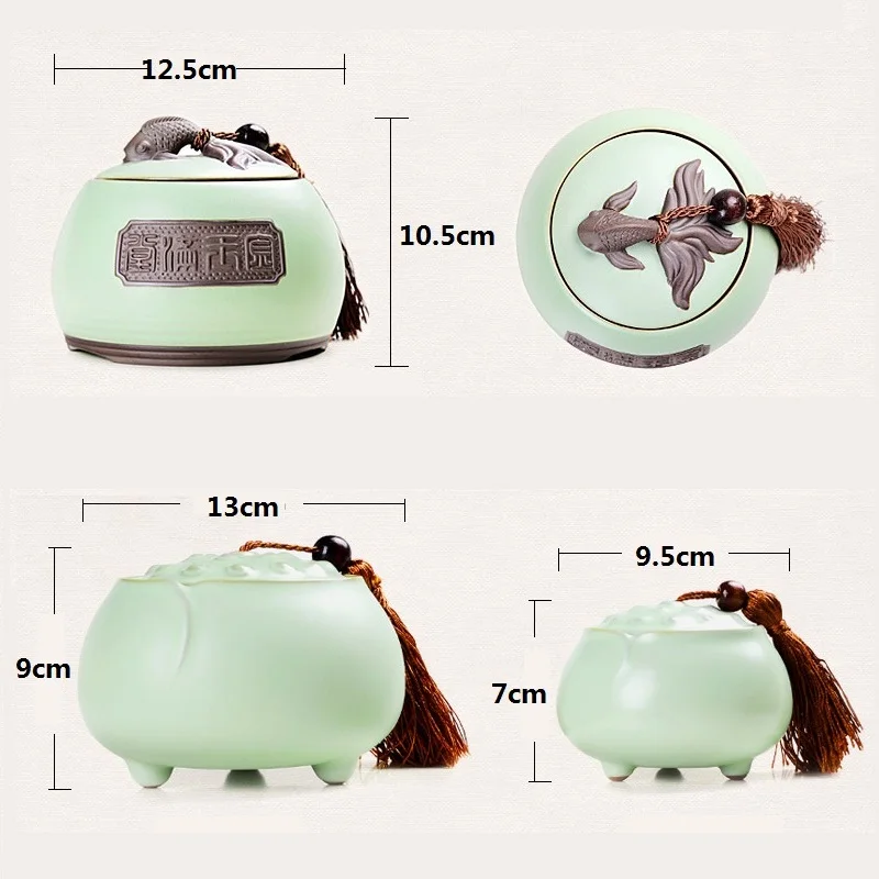 Creative Design Ceramic Tea Storage Box Tea Cans Simple Candy Jar With Lid End Table Spices Storage Box Food Storage Container Creative Design Ceramic Tea Storage Box Tea Cans Simple Candy Jar With Lid End Table Spices Storage Box Food Storage Container