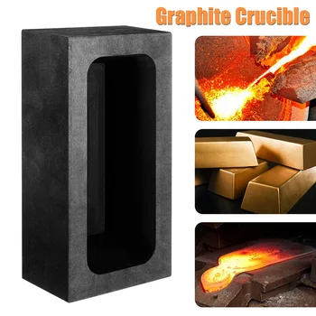

85oz Gold Large Graphite Ingot Mold Melting Casting Refining Scrap Bar Crucible 99 DC21 For Drop Ship