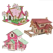 3D Puzzles Wooden HOUSE Kids Educational Learning Toys Adult DIY Color Jigsaw Brain Teaser Children Games Gift A2 Wooden Puzzles цена 3D Puzzles Wooden HOUSE Kids Educational Learning Toys Adult DIY Color Jigsaw Brain Teaser Children Games Gift A2 Wooden Puzzles цены онлайн