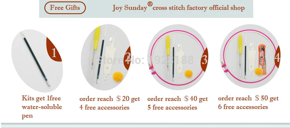 Joy sunday-kit de bordado ponto cruz, tigela