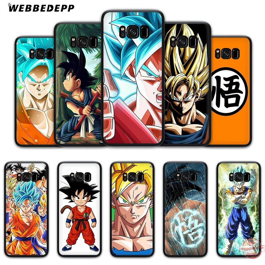 WEBBEDEPP dragon ball Z HD son goku Soft Case for Samsung A6 A7 A8 A9 J6 2018 S6 S7 S8 S9 S10E S20 Ultra Note 8 9 10 Lite Plus | Мобильные
