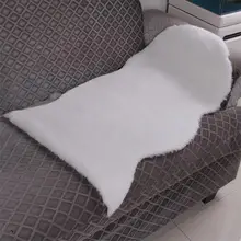 Модный белый овечий стриженый ковер, овчина, меховые коврики для спальни, белый искусственный мех, ковер