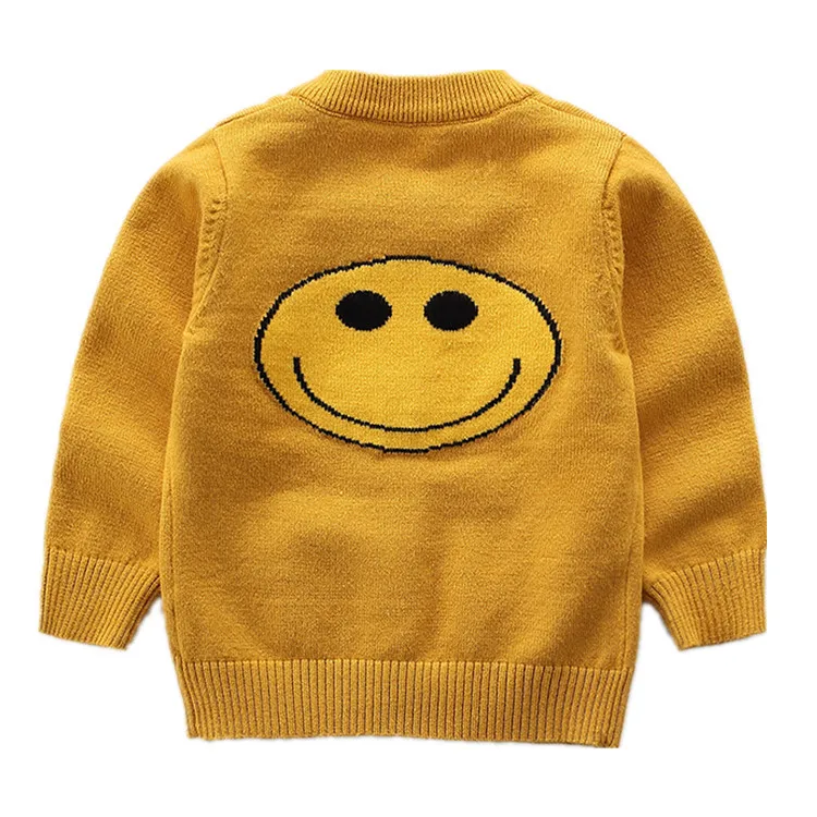 

Children's Sweater Cardigan Autumn and Winter New Style Baby Boy Knitted Sweater Jacket 0-3 Year Old Children's Jacket