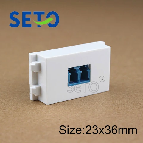

SeTo 128 Type Fiber Optic LC Coupler Module LC Connector Keystone For Wall Plate Socket