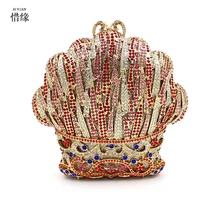 XIYUAN брендовая Новая роскошная сумка на плечо со стразами цвета мороженого для вечернего ужина высокого качества с кристаллами женские кошельки