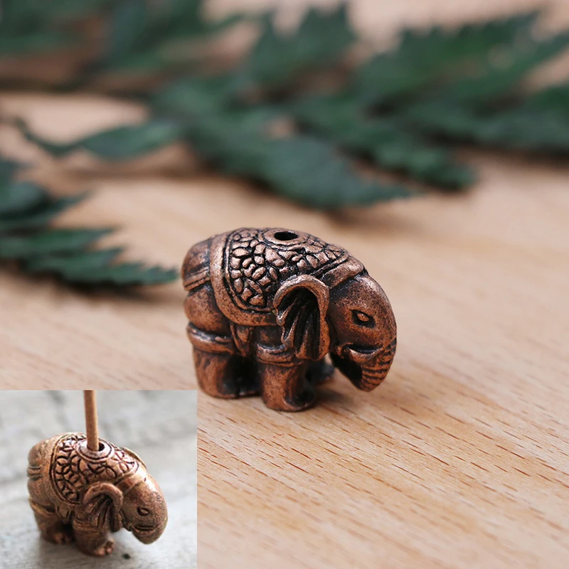 

2018 New 1PC Delicate Shape 1hole Alloy Elephant Incense Burner Holder Censer Plate For Sticks Use In Home Office