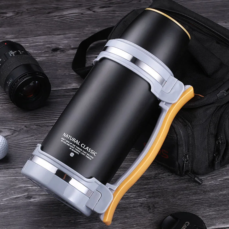 

ONE 304 Stainless Steel Vacuum Bottle Big Capacity 2L/2.8L Thermoses Double Insulated Bottle Camping Thermose Tumbler With Cup
