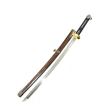 Японский самурайский меч ручной работы, 1060 Высокоуглеродистая сталь, настоящий острый меч катана, кромка из бамбука