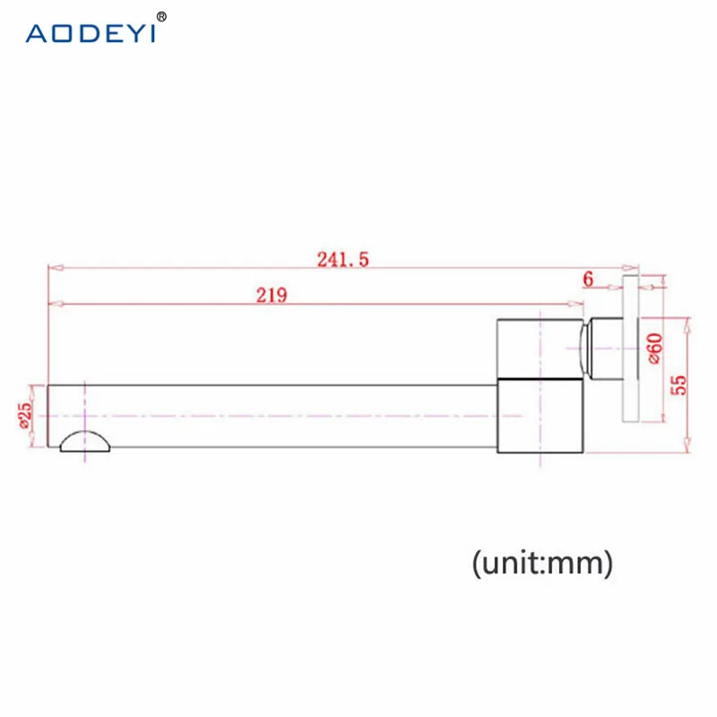 Günstig AODEYI Chrom Massivem Bass Weiblichen Wand Steckdose Solide In Wand Montiert badewanne Dusche Mixer Wasserhahn Auslauf Füllstoff Bad 05  065