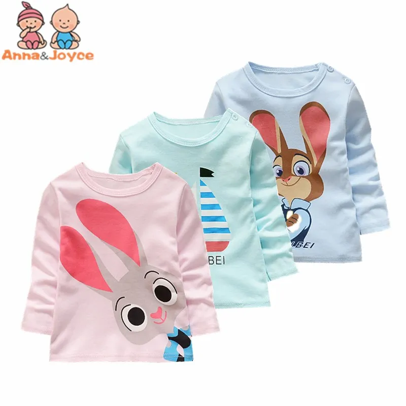 

Sale ! 2018 Spring and Autumn Baby T Shirt New Children's T-shirt Cotton Boys and Girls TST0294