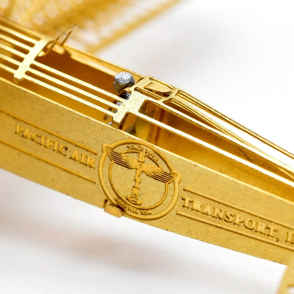  1/160 Boeing Model 40A Scale Brass Etched Model Kit Airplane 3D DIY Metal Puzzle Miniature Toy Adul