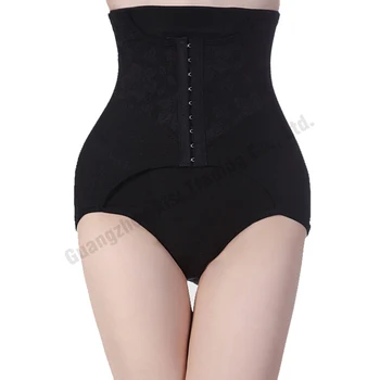 

Solid Slimming Clothes Girdle Butt Lift Seamless Bodysuit Women Intimates Hole Boy Shorts Stomach Tummy Support Black Briefs