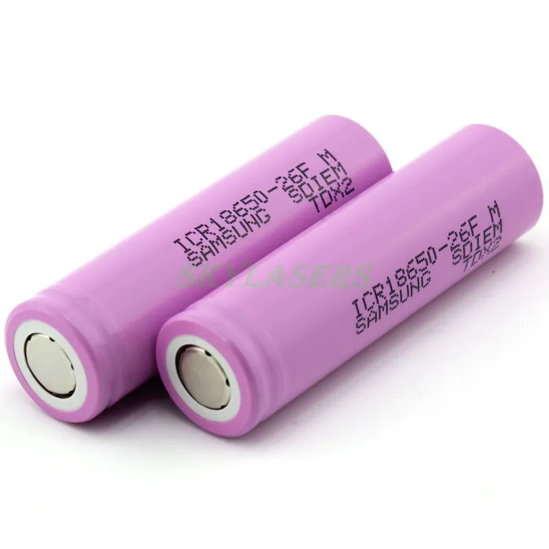 4 шт./лот 18650 ICR 18650-26F 2600mAh литий-ионный аккумулятор 3,7 v для фонарика