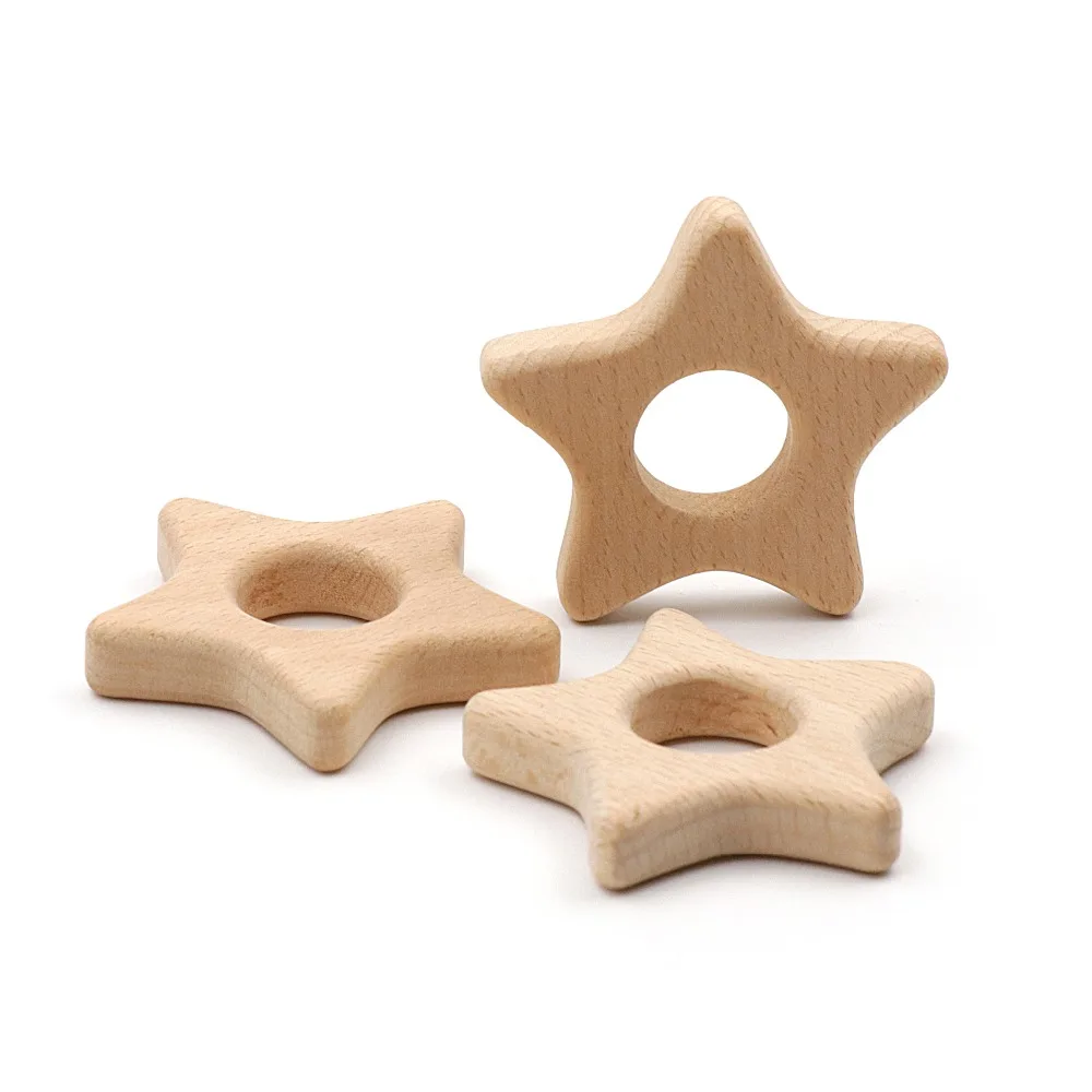 natural wood teethers