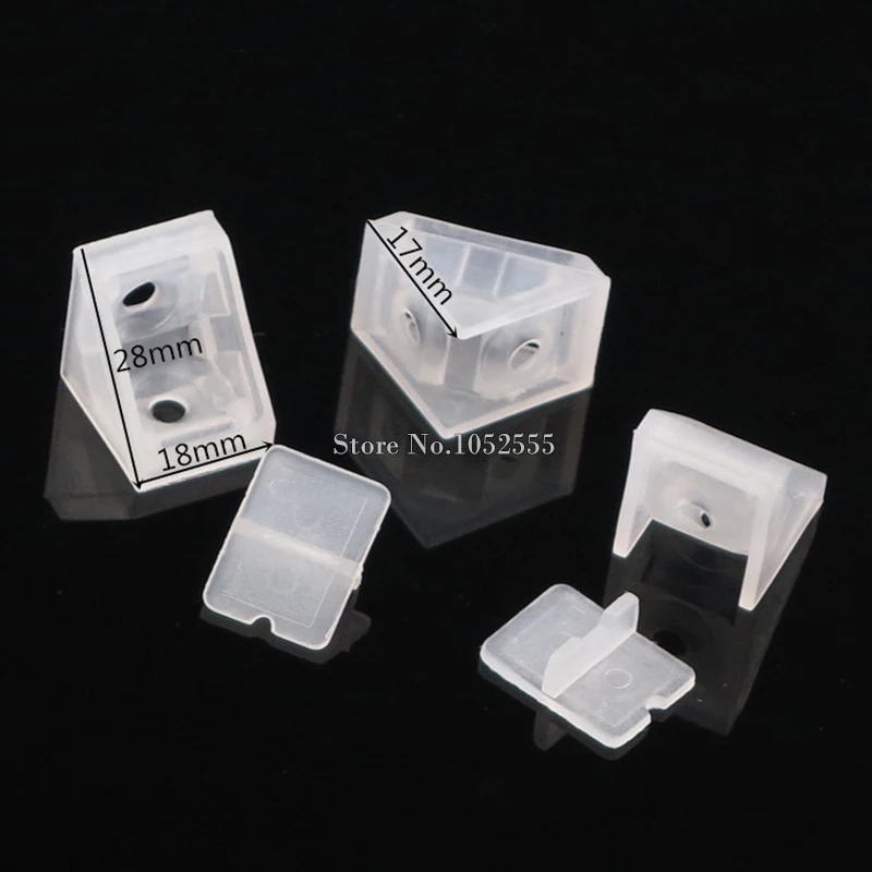 BEECH PLASTIC CORNER CONNECTING SHELVING BRACKETS FIXING SHELF SUPPORT