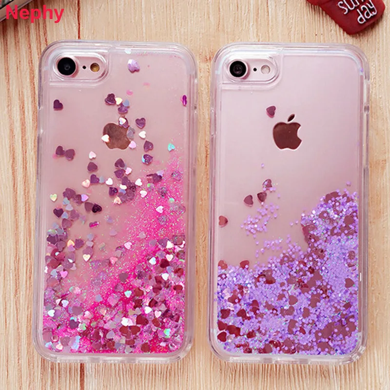 

Dynamic Liquid Quicksand Case For iPhone 6 s 6S 7 7S iPhone 8 Plus X 10 5 5S 5SE 6Plus 6SPlus 7Plus 8Plus Cell Phone Back Cover