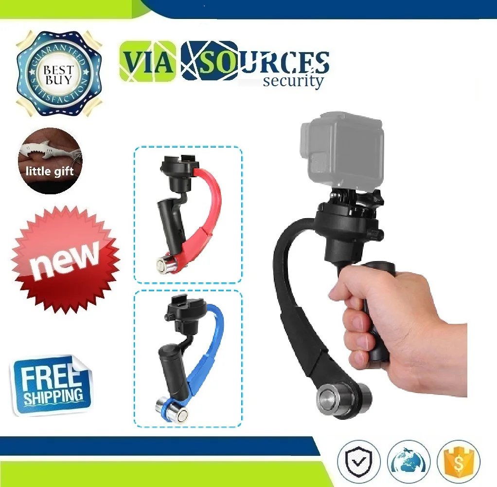 

Mini Handheld Camera Stabilizer Steady 3 Colors Supports for Gopro Hero 7 6 5 4 Hero 3+ for SJcam SJ4000 Xiaomi Yi Action Camera