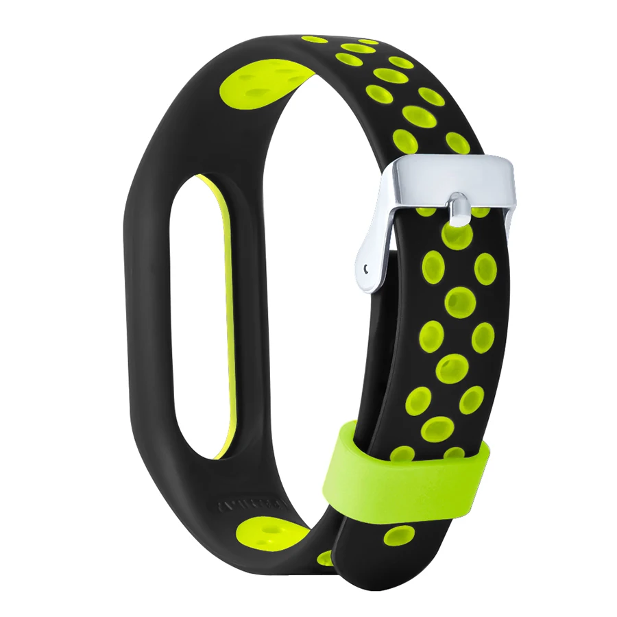 Вентилируемый силиконовый ремешок для часов Xiaomi Mi Band 2 умный Браслет аксессуары