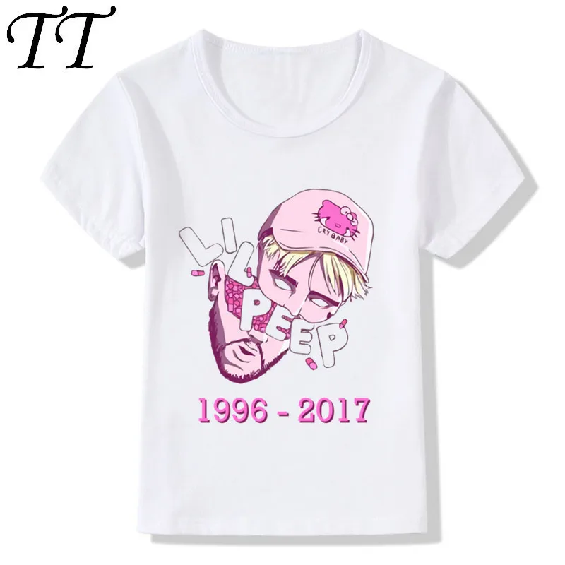 

Rip Lil Peep Rapper Design Children's T-shirts Kids Music Casual Clothes Boys Girls Tops Short Sleeve Tees For Toddler,ooo5153