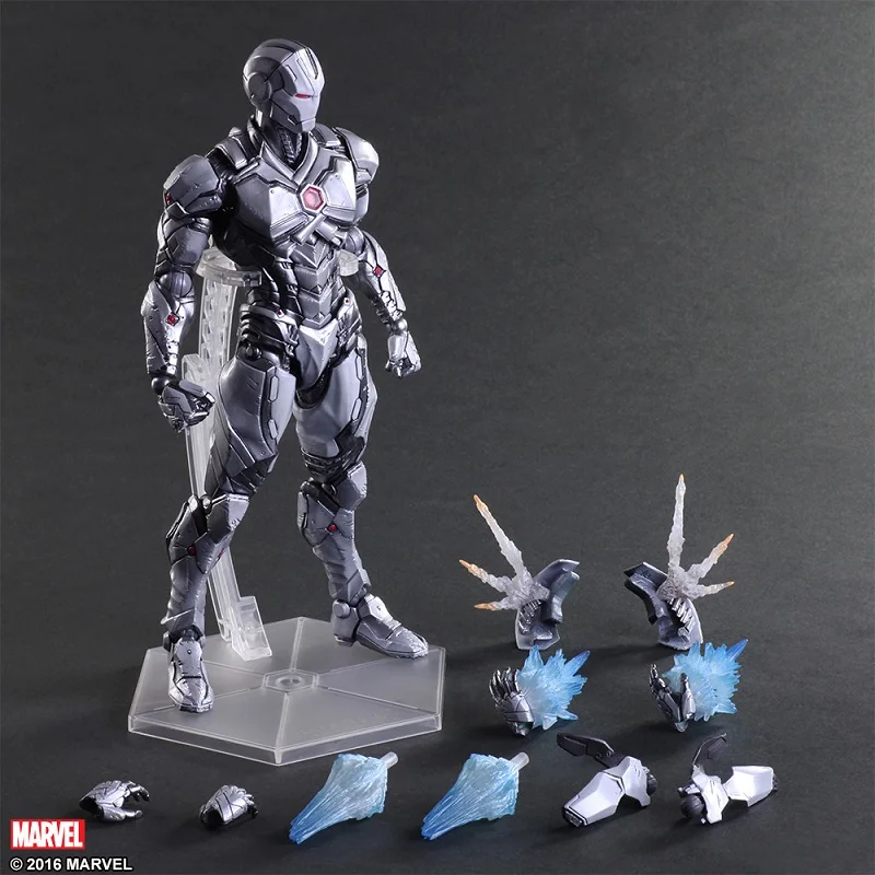 Горячая Marvel Play Arts Kai Marvel Universe супер герой Железный человек Тони Старк Мстители 26 см фигурка игрушки 2 VER