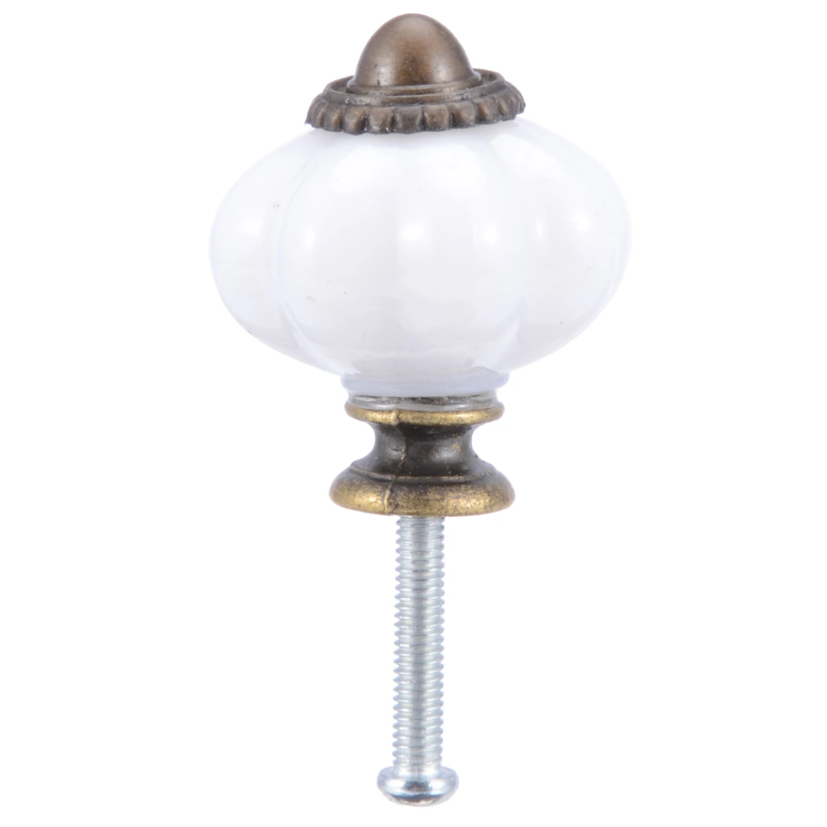 Mayitr 10pcs/set Pumpkin Knobs Ceramic Alloy Vintage Furniture Handles Cabinet Pulls Set for Drawer Cupboard Furniture Hardware