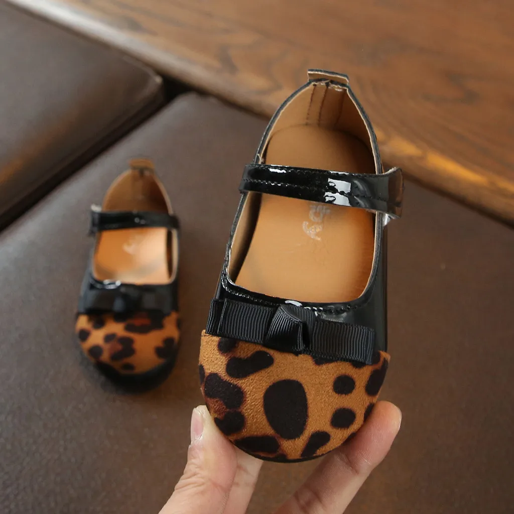 

Toddler Infant Kids Baby Girls Leopard Bowknot Single Princess Shoes Sandals SCasual Shoes zapatillas mujer kids shoes 2019