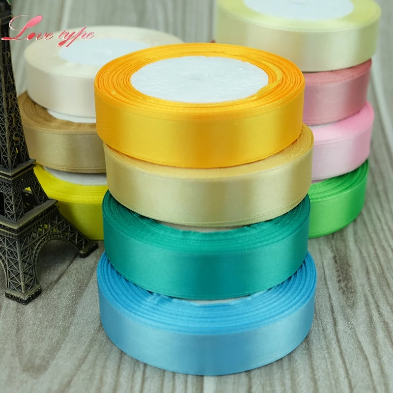 

20MM Pretty Silk Satin Ribbon 22M/Lot Wedding Party Decoration Invitation Card Gift Wrapping Scrapbooking Supplies Riband