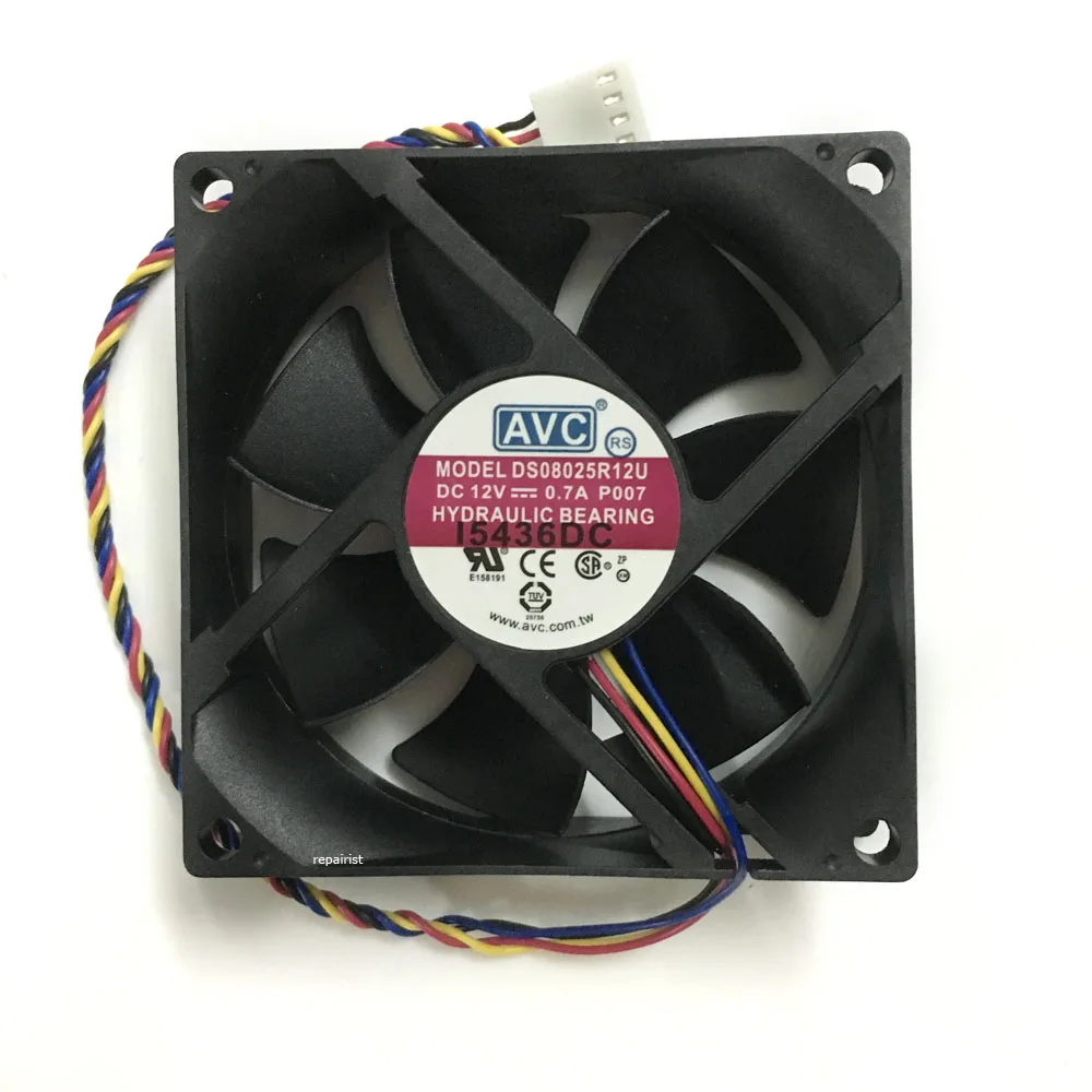Чехол кулер для процессора компьютера DS080125R12U 12 В 0 7a 80 мм * 25 тихий вентилятор