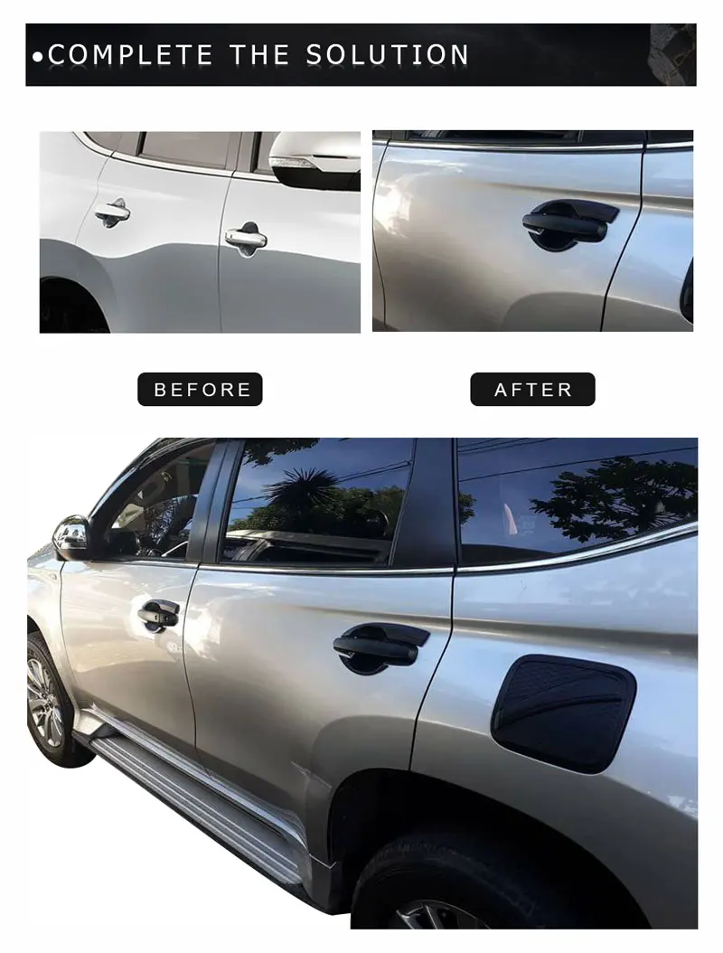 Details about   Door Handle Bowl Cover Insert Black For Mitsubishi Montero Pajero Sport 2015-18