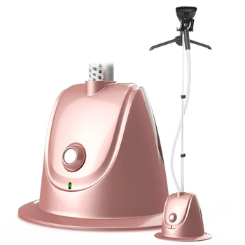 

220V 2000W Standing Garment Clothes Fabric Steamer Machine Iron Steam Wrinkle Remove Hanger 1.8L Water Tank Pink